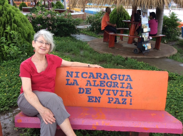 Waiting for a bus in Nicaragua