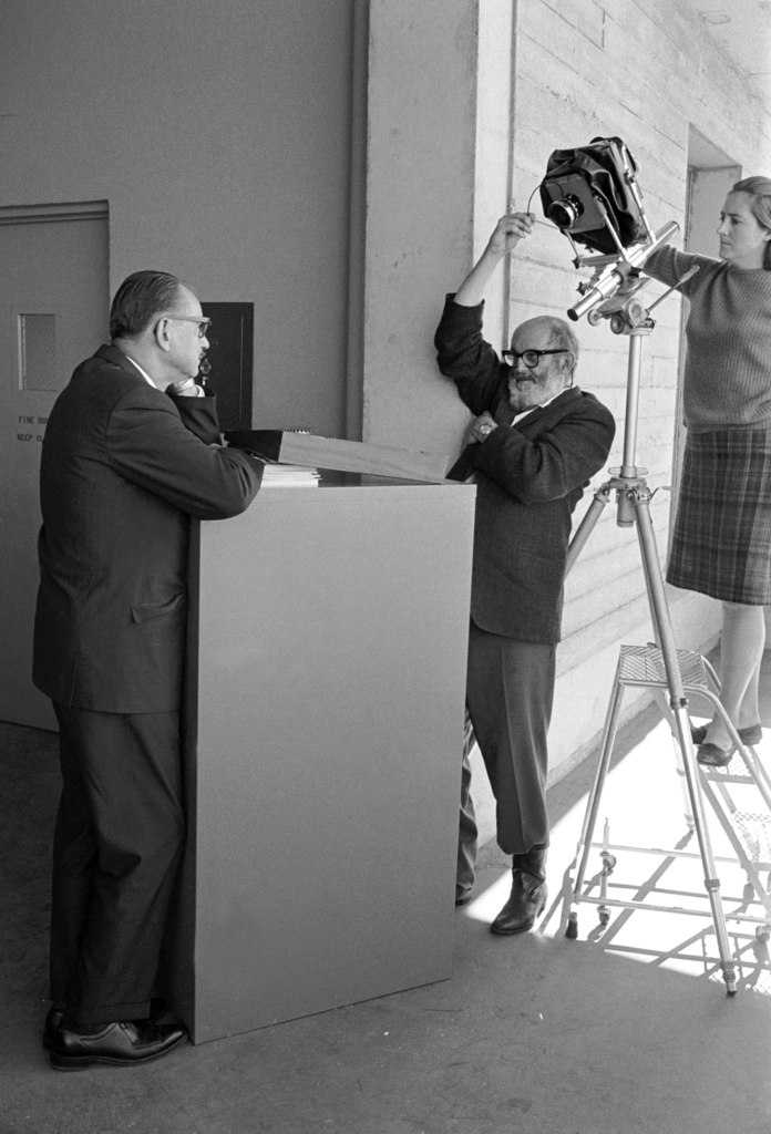 Ansel Adams Photographing Director Edwin Mcmillan from jenikirbyhistory.getarchive.net 