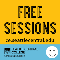 Free Sessions image with smiley face - Continuing Education at Seattle Central College 