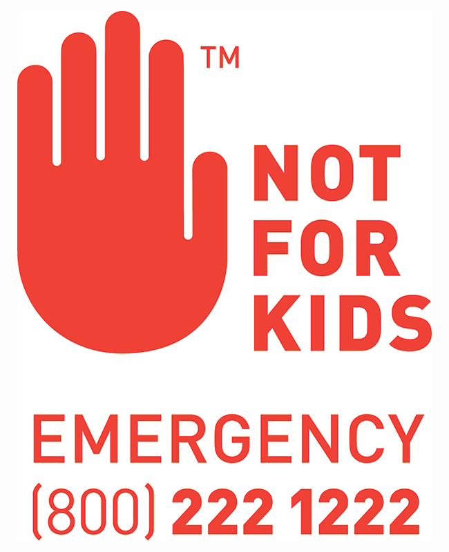 Not for Kids label